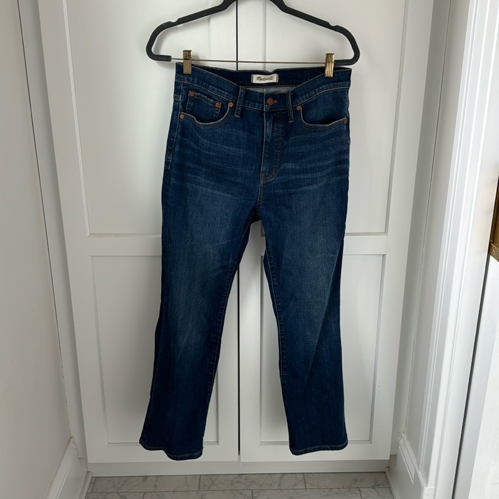 Madewell Cali Demi-Boot Jeans in Lockwood Wash, Size 29
